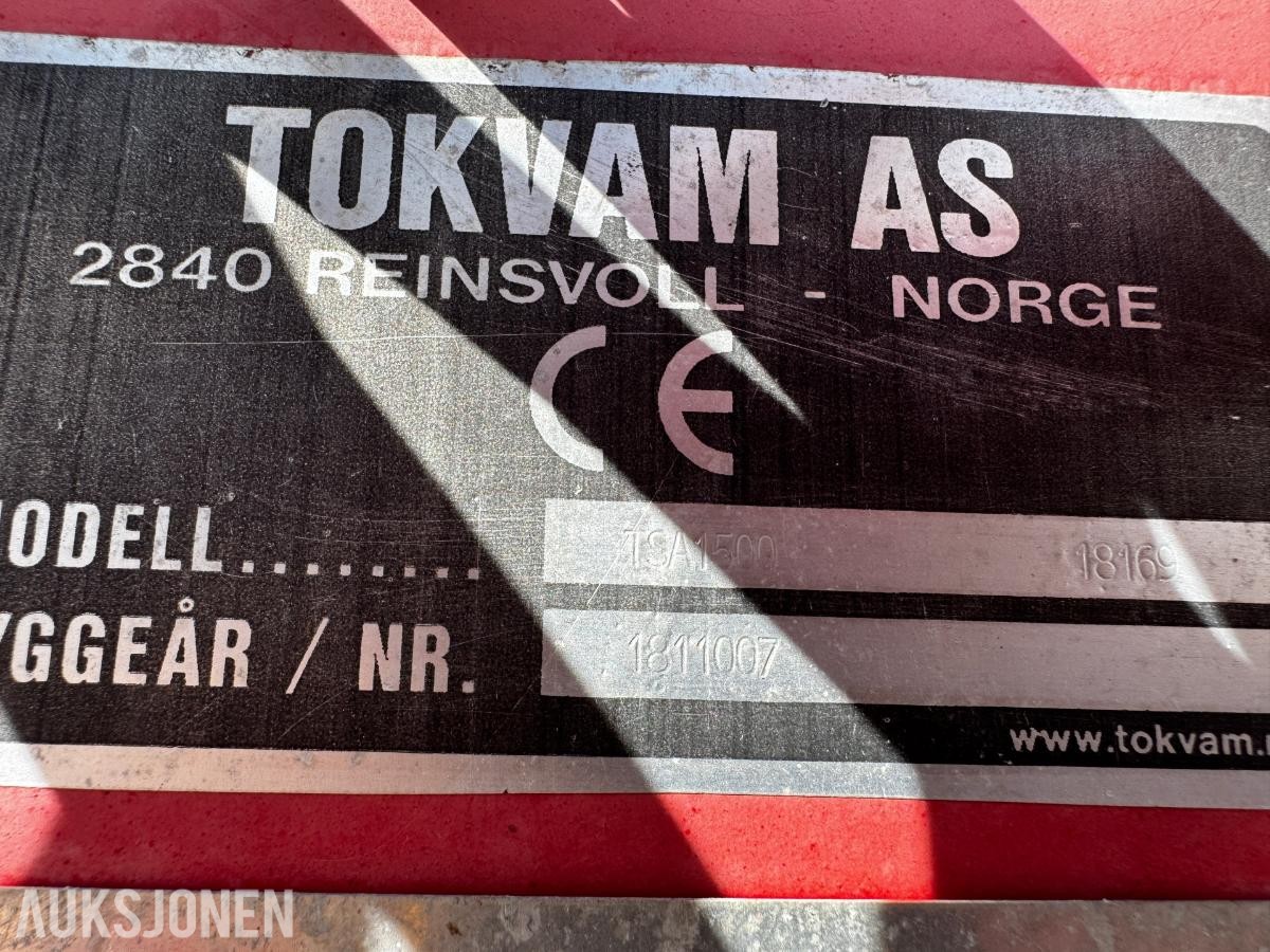 2018 Tokvam TSA1500 strøkasse med tallerkenspreder