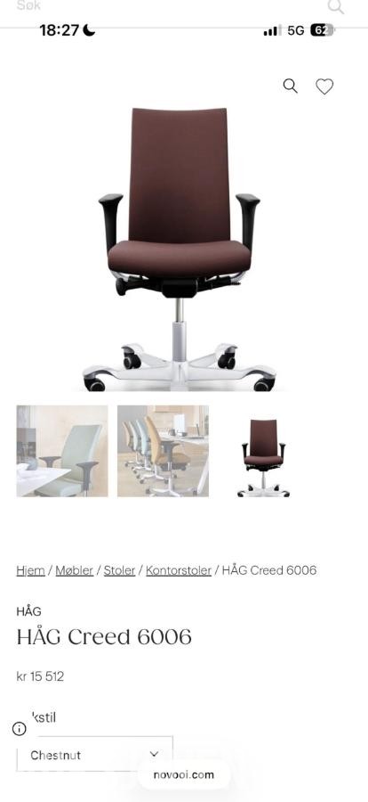 2023 Kontorstol HAAG 6006 Creed