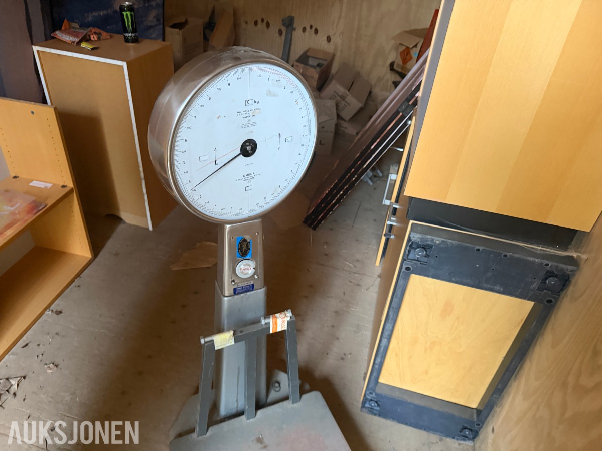 OMEGA mekanisk industrivekt / plattformvekt – 100 kg