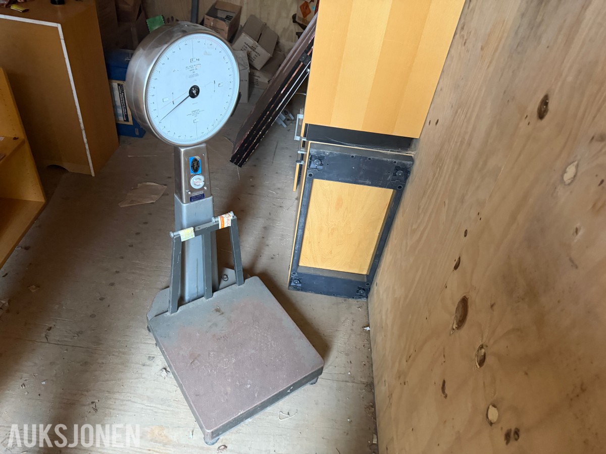 OMEGA mekanisk industrivekt / plattformvekt – 100 kg