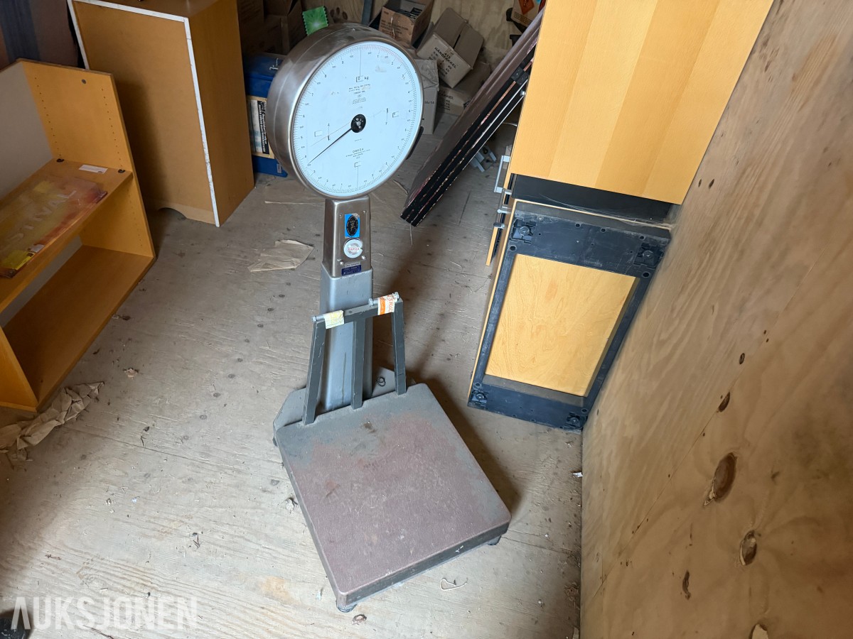 OMEGA mekanisk industrivekt / plattformvekt – 100 kg