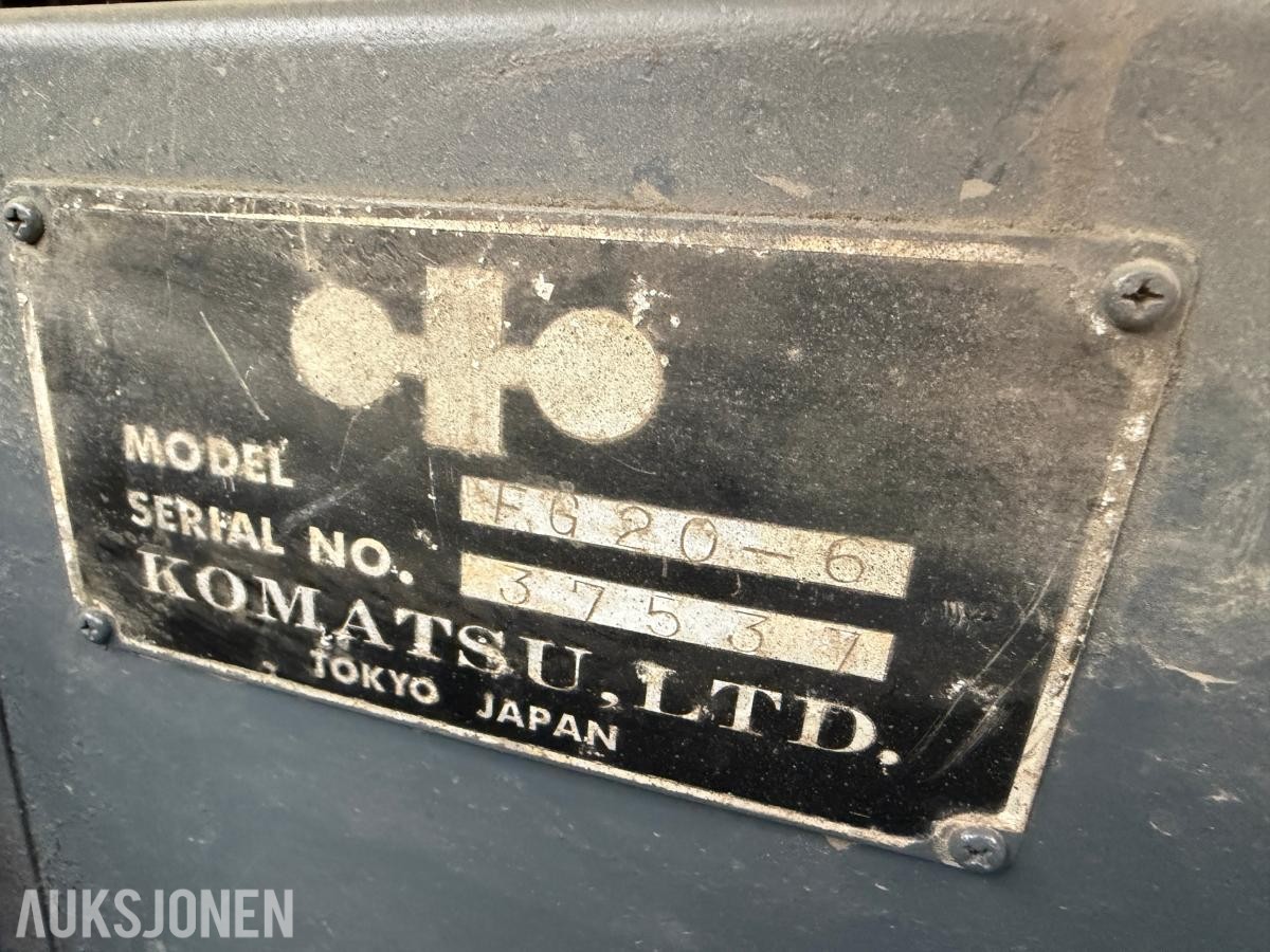 Komatsu FG20-6 gaffeltruck, 2,5 tonn, gass/bensin