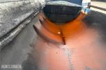 2012 Nor Slep asfaltbalje til 4-akslet Volvo, hydraulisk kapellåpning