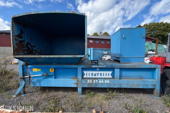 2007 Europress EPC-3 komprimatorpresse - K32 container 32 kubikkmeter - 400 V 32 A - totalvekt presse 8000 kg - CE-merket