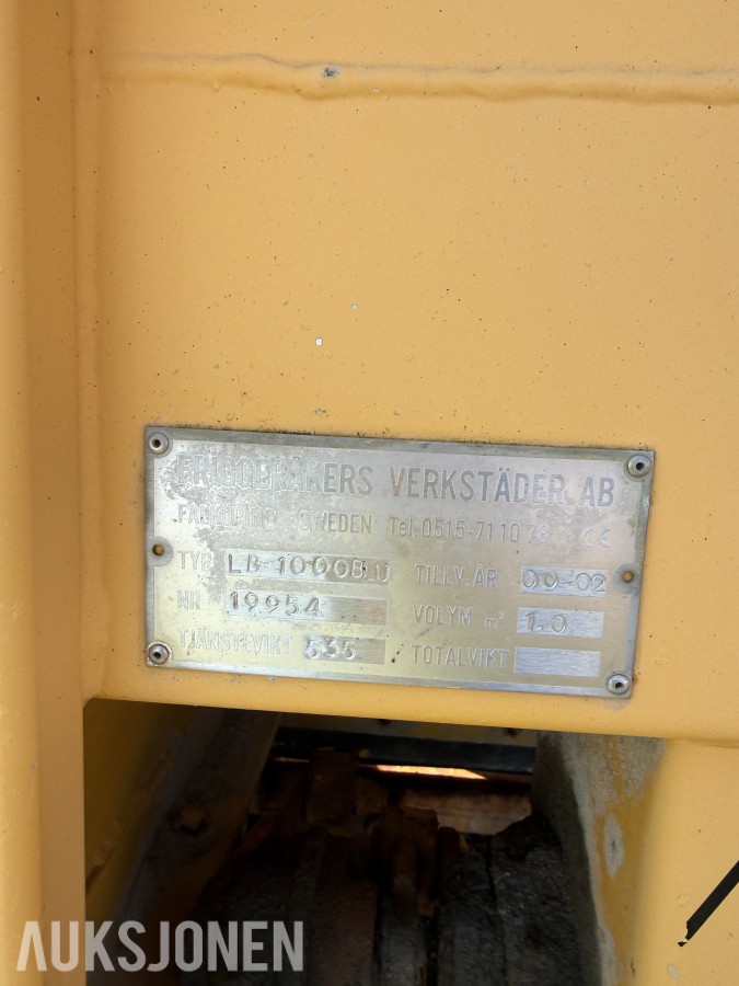 2000 Falköping LB1000 Etterhengende spreder