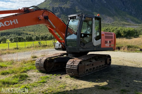 2008 Hitachi ZX160LC-3 Gravemaskin - Rotortilt - 4 skuffer - ripper - 11000T