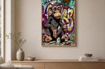 Pakke med 5 kunsttrykk - Street art/graffiti - Ingen minstepris