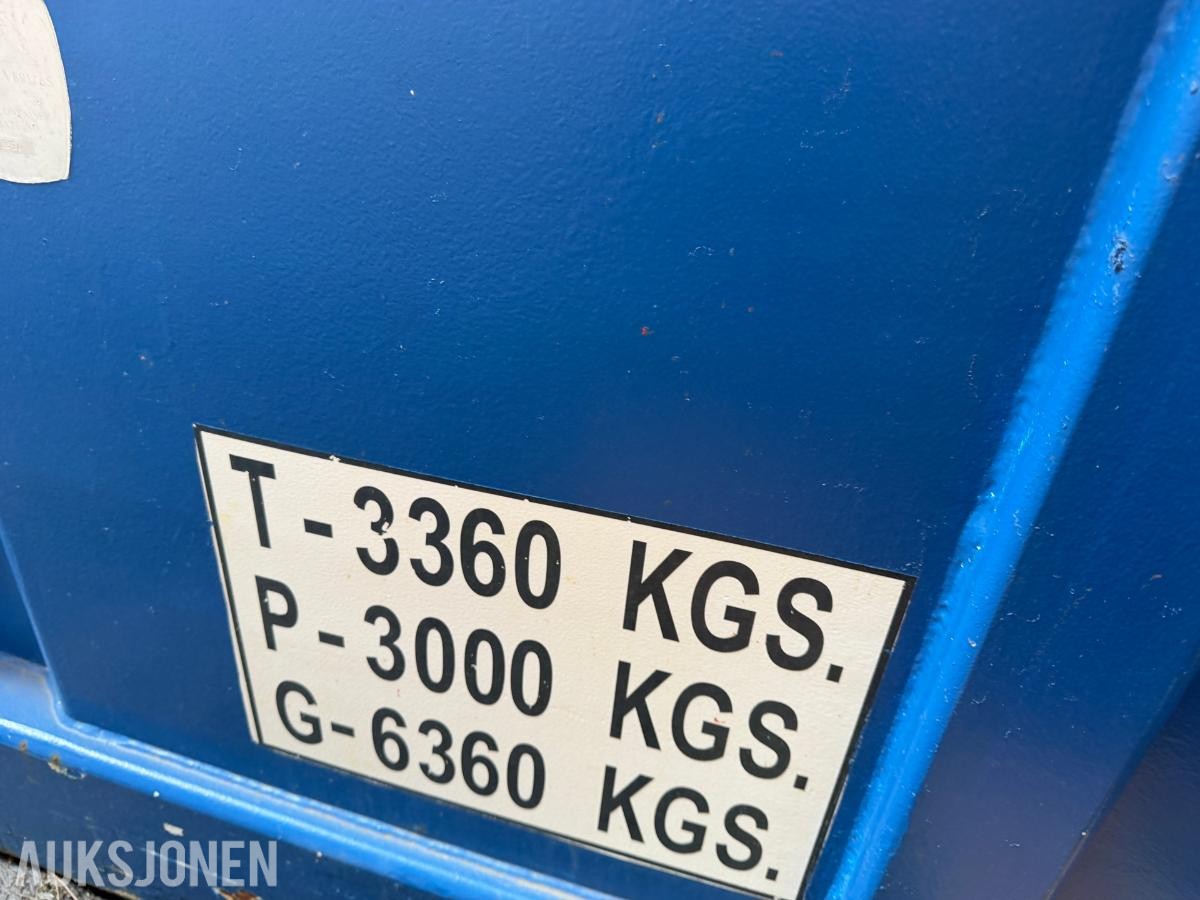 2010 Remprodex offshorecontainer 3000 kg nyttelast - nysertifisert