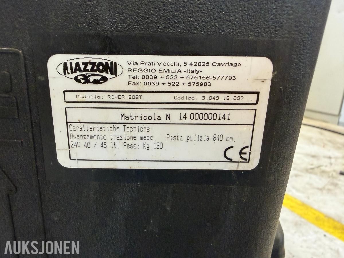 Mazzoni River 60BT gulvvaskemaskin, 24 V