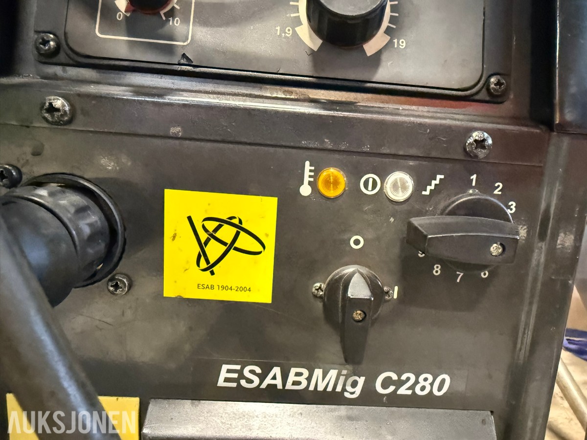 ESABMig C280 MIG/MAG sveiseapparat – 280A – 3-fas – trinnregulert