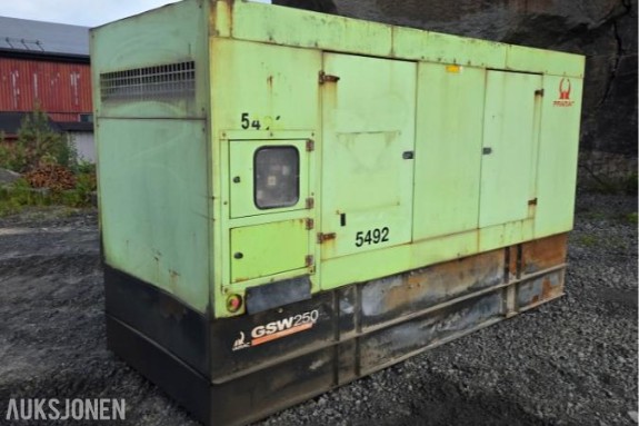 2005 PRAMAC GEH250 DIESELAGGREGAT 250 KVA MED VOLVO MOTOR