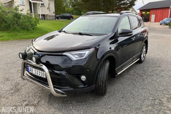 2017 Toyota RAV4 Hybrid 2.5 155hk  4WD automat hengerfeste keyless skinn s+v dekk servicer fulgt eu ok 08.2027