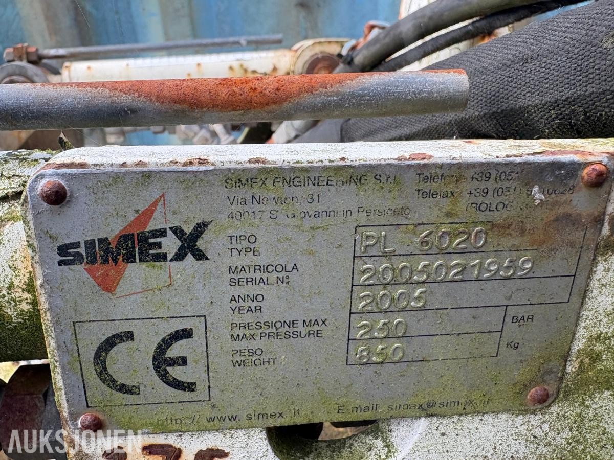 Simex PL 6020 asfaltfres for Bobcat – 2005 modell