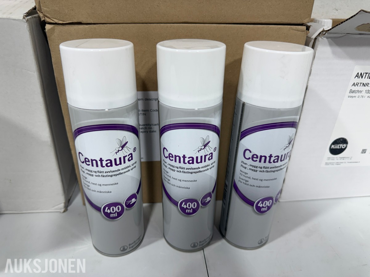 Parti med Antibac desinfeksjon og Centaura insektspray