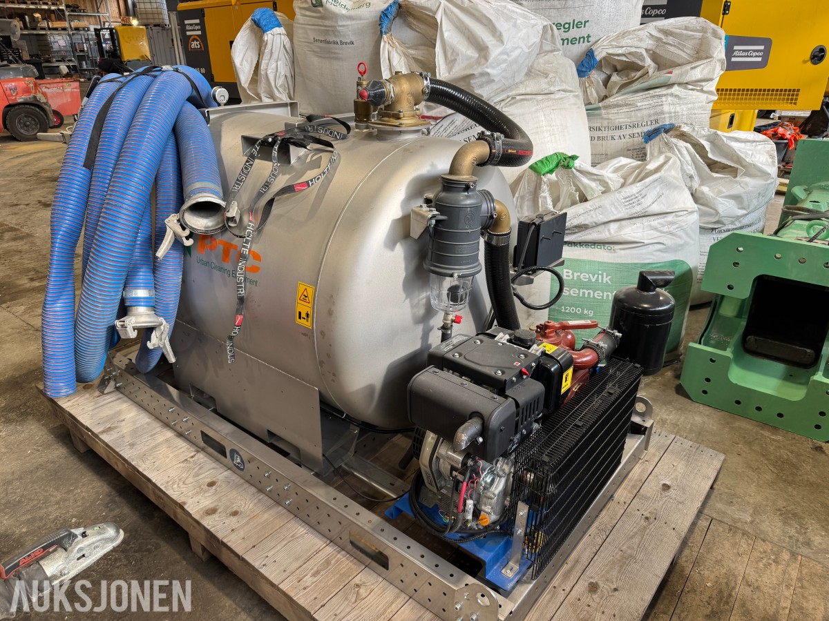 2024 PTC VORTEX DIESELDREVET VAKUUMANLEGG MED YANMAR MOTOR