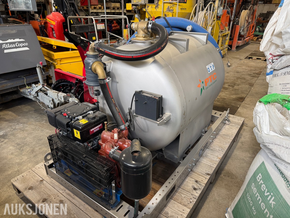 2024 PTC VORTEX DIESELDREVET VAKUUMANLEGG MED YANMAR MOTOR
