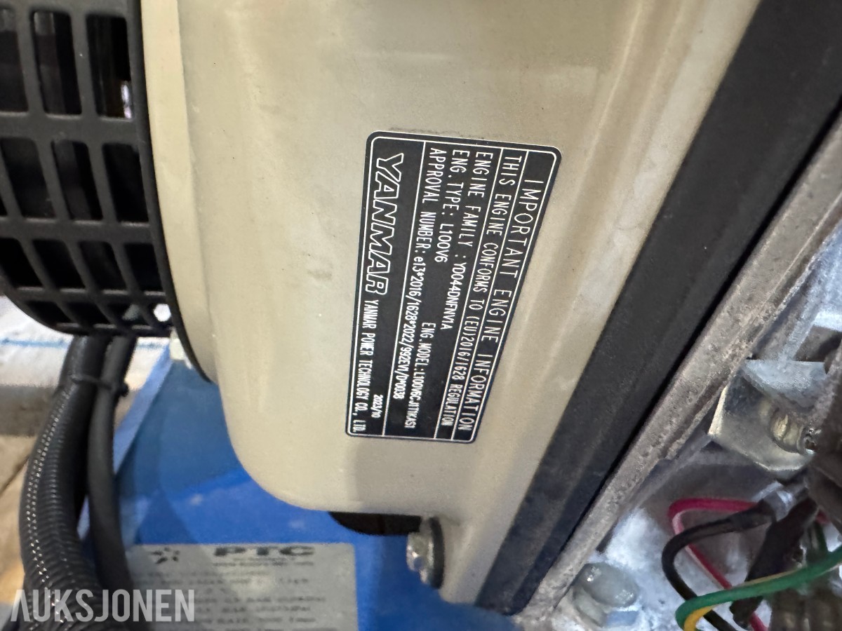 2024 PTC VORTEX DIESELDREVET VAKUUMANLEGG MED YANMAR MOTOR
