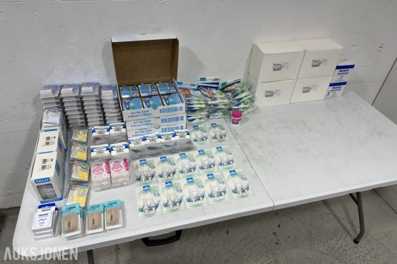 Større parti tannpleieprodukter fra Plackers, EKULF, Reach, PHB og Jordan