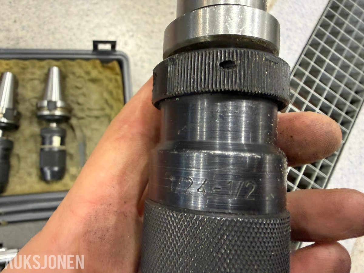 3 stk. borechucker med holdere - ISO 40