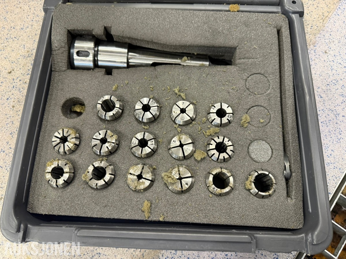 3 stk. borechucker med holdere - ISO 40