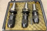 3 stk. borechucker med holdere - ISO 40