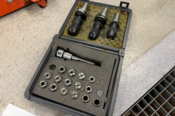 3 stk. borechucker med holdere - ISO 40