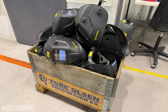 Parti ESAB Swarm A20 ADF sveisehjelmer med automatisk nedblending - ca 25 stk