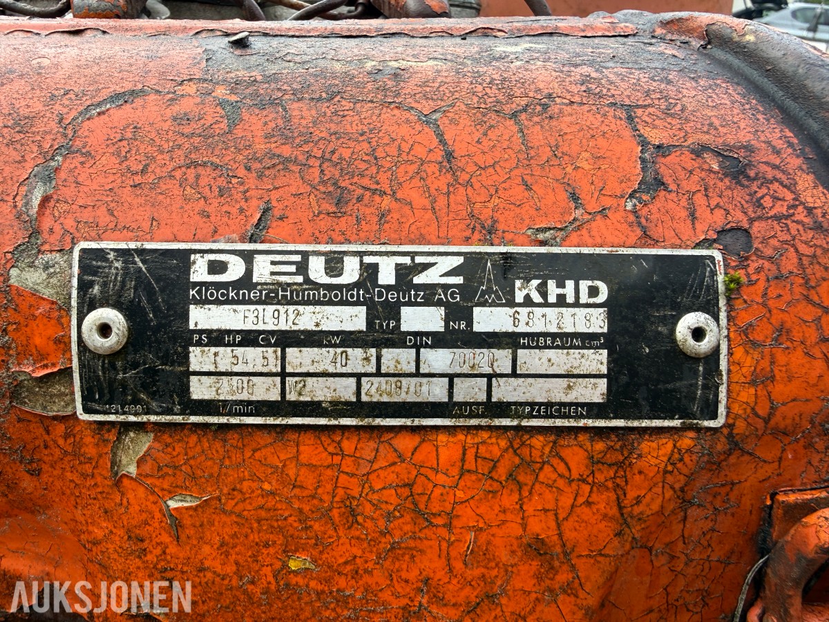 Dynapac CH47 slepevals, Deutz motor