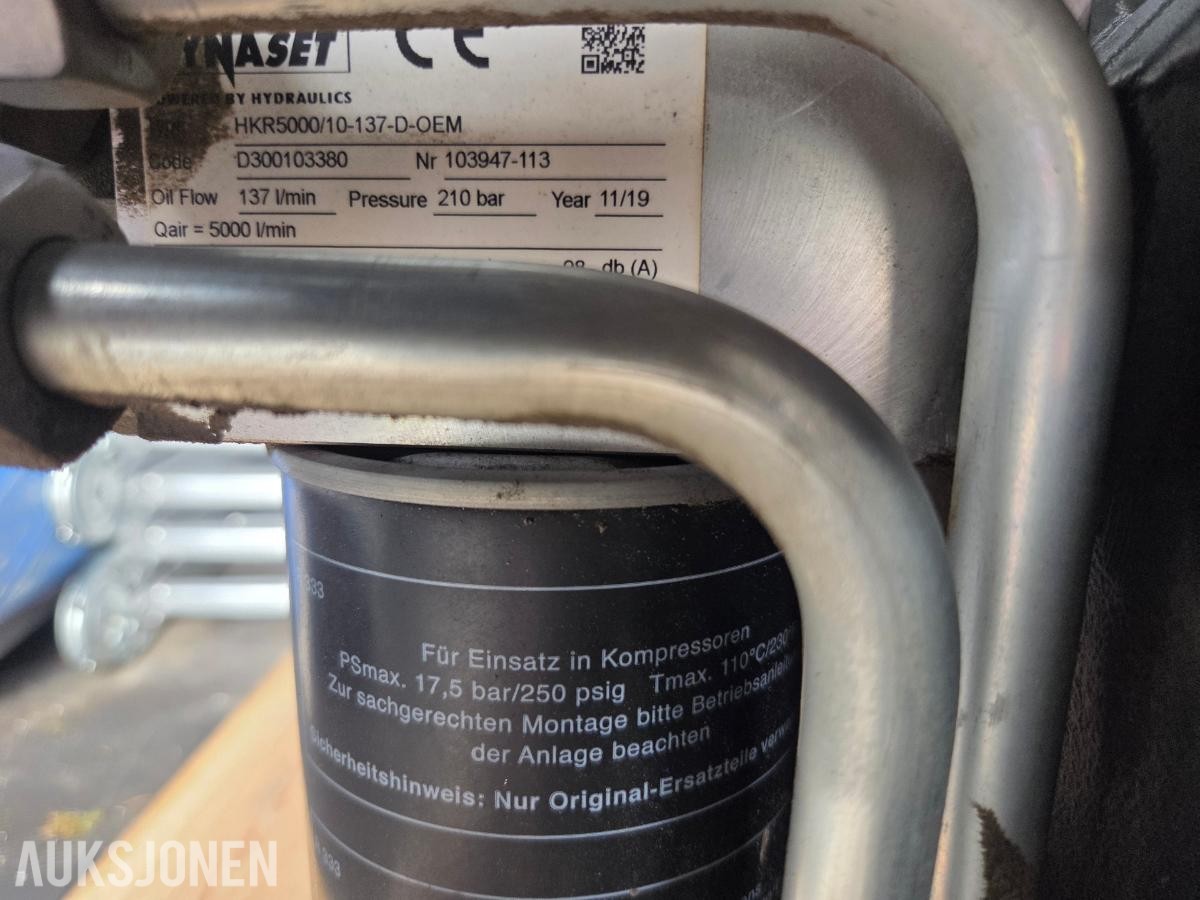 2019 Dynaset HKR 5000-137 Hydraulisk skruekompressor