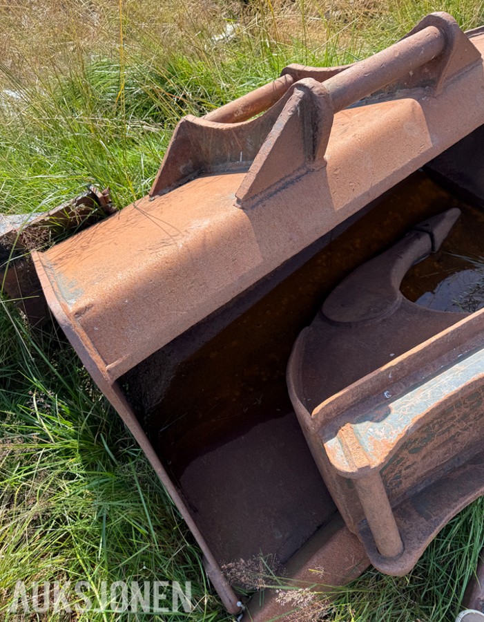 Pakke med 3 gravemaskinskuffer og rippertann - S50