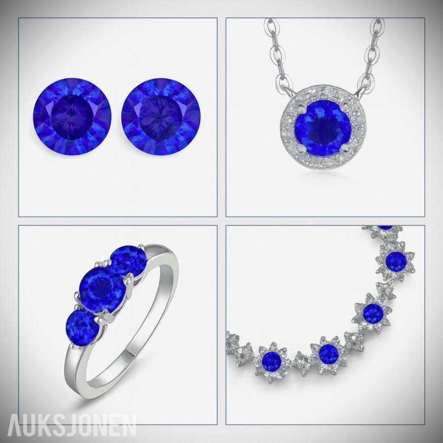ROYAL BLUE SAFIR  *5.04 CT*  MED SERTIFIKAT  