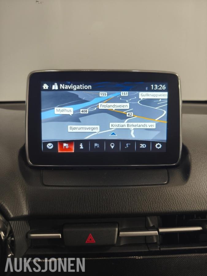 2015 MAZDA 2 1.5 90HK NAVIGASJON P-SENSOR NORSK