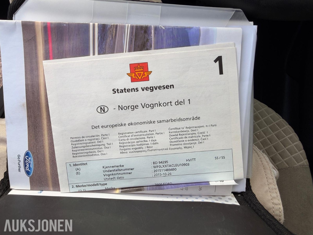 2014 Ford Tourneo 1.0-101 – EU-godkjent til desember 2026