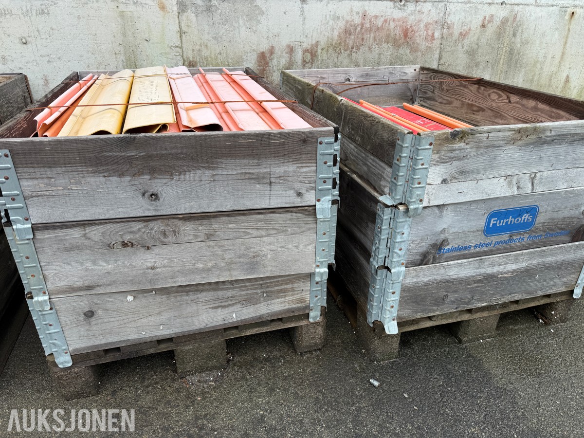 STORT PARTI MED BESKYTTELSESPROFILER FOR ARMERINGSJERN - NEVOSAFE / NEVOSAFE-PLUS MED FLERE