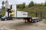 2015 CARNEHL, 4-AKSLET MASKINSEMITRAILER, UTTREKK, SENTRALSMØRING, WABCO, NETTOPP EU GODKJENT