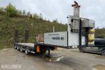 2015 CARNEHL, 4-AKSLET MASKINSEMITRAILER, UTTREKK, SENTRALSMØRING, WABCO, NETTOPP EU GODKJENT