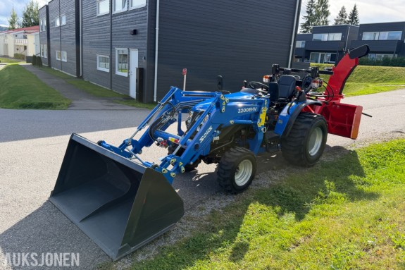 2024 SOLIS 26 TRAKTOR M/ 3200EHV FRONTLASTER, NYE PALLEGAFFLER, KJETTING, ECOWEE SB160 SNØFRES, KUN 137 TIMER