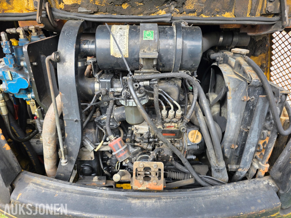 1998 Komatsu PC20-7 minigraver 4393 timer-smal-grave-pusse skuffe