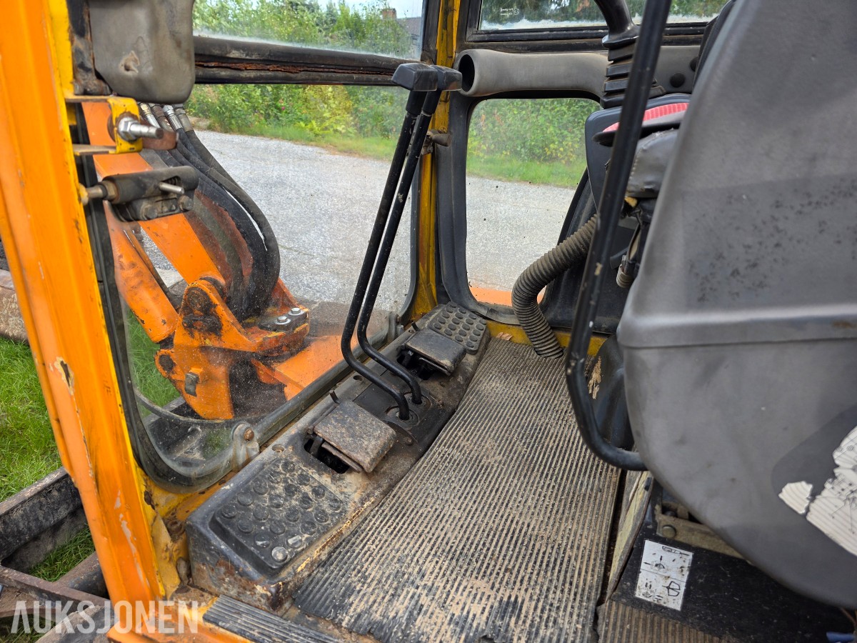 1998 Komatsu PC20-7 minigraver 4393 timer-smal-grave-pusse skuffe