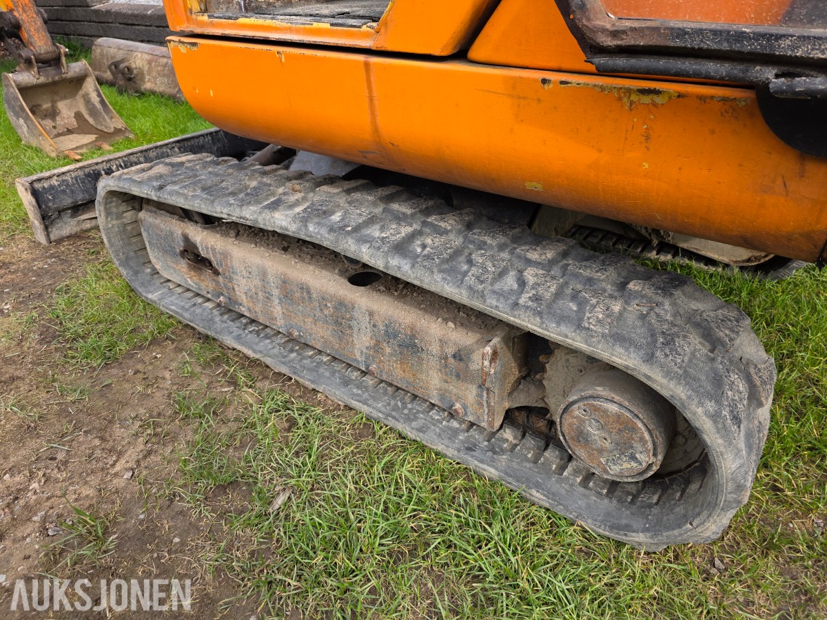 1998 Komatsu PC20-7 minigraver 4393 timer-smal-grave-pusse skuffe