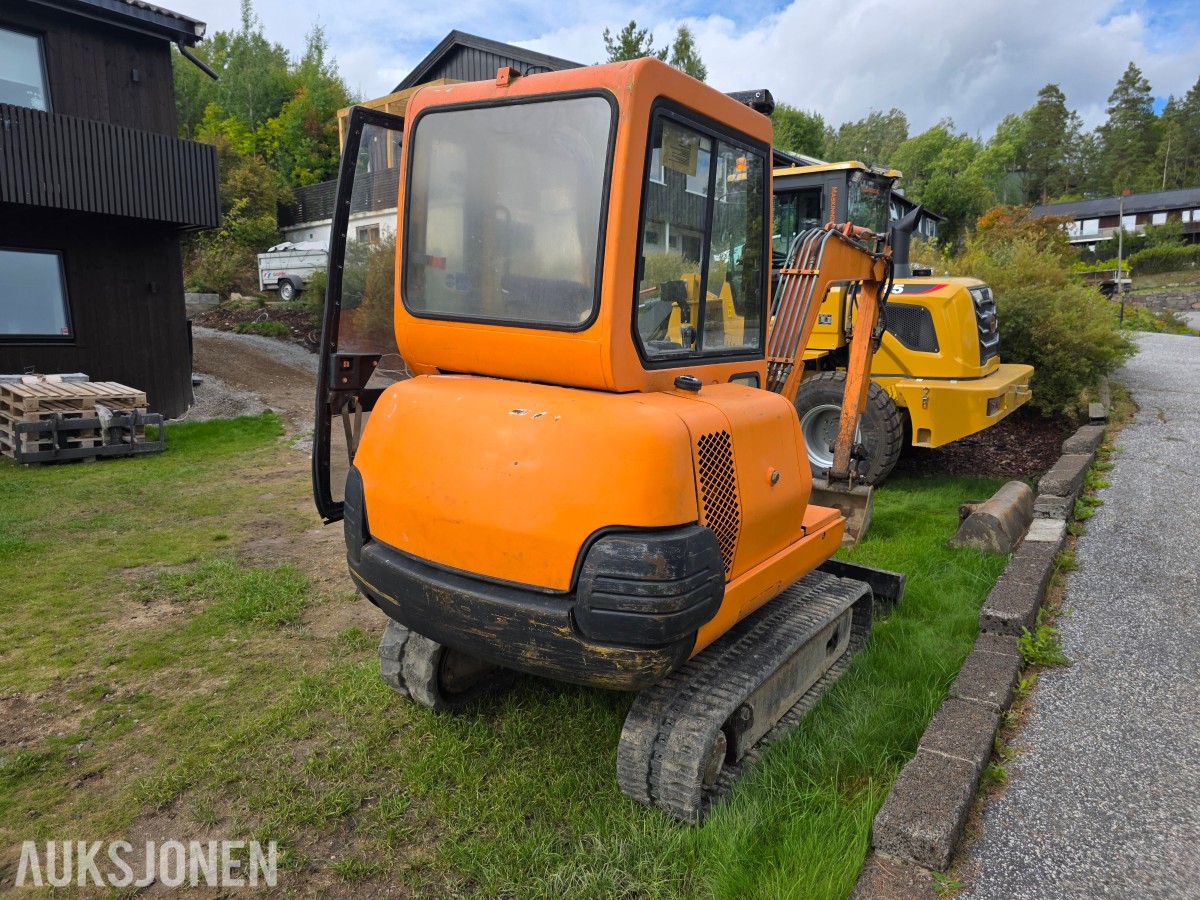 1998 Komatsu PC20-7 minigraver 4393 timer-smal-grave-pusse skuffe