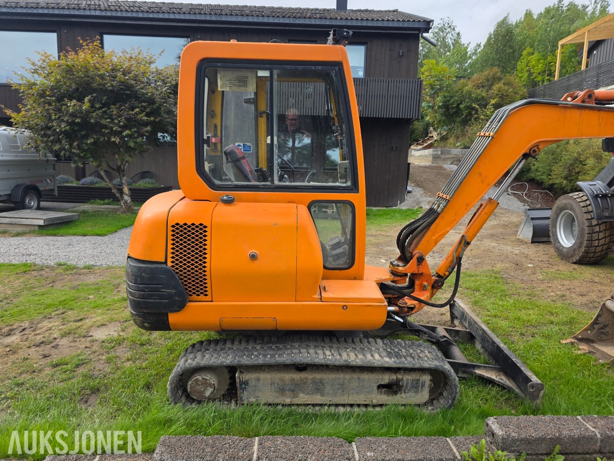 1998 Komatsu PC20-7 minigraver 4393 timer-smal-grave-pusse skuffe
