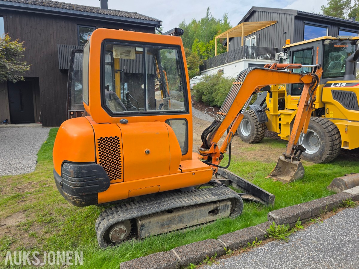 1998 Komatsu PC20-7 minigraver 4393 timer-smal-grave-pusse skuffe