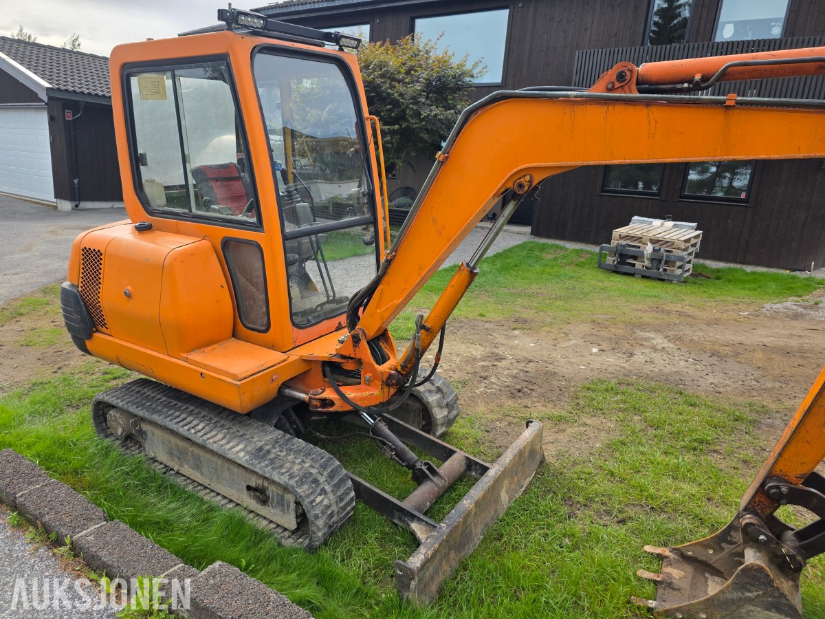 1998 Komatsu PC20-7 minigraver 4393 timer-smal-grave-pusse skuffe