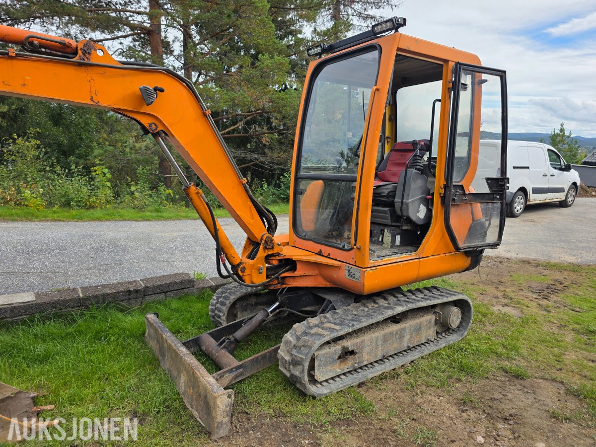 1998 Komatsu PC20-7 minigraver 4393 timer-smal-grave-pusse skuffe