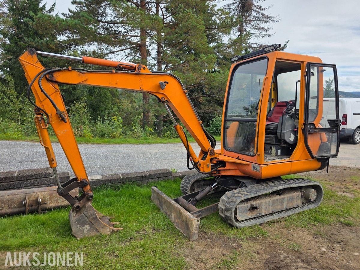 1998 Komatsu PC20-7 minigraver 4393 timer-smal-grave-pusse skuffe