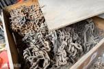 Parti anleggsutstyr, kjetting, kabler og byggeplassmateriell