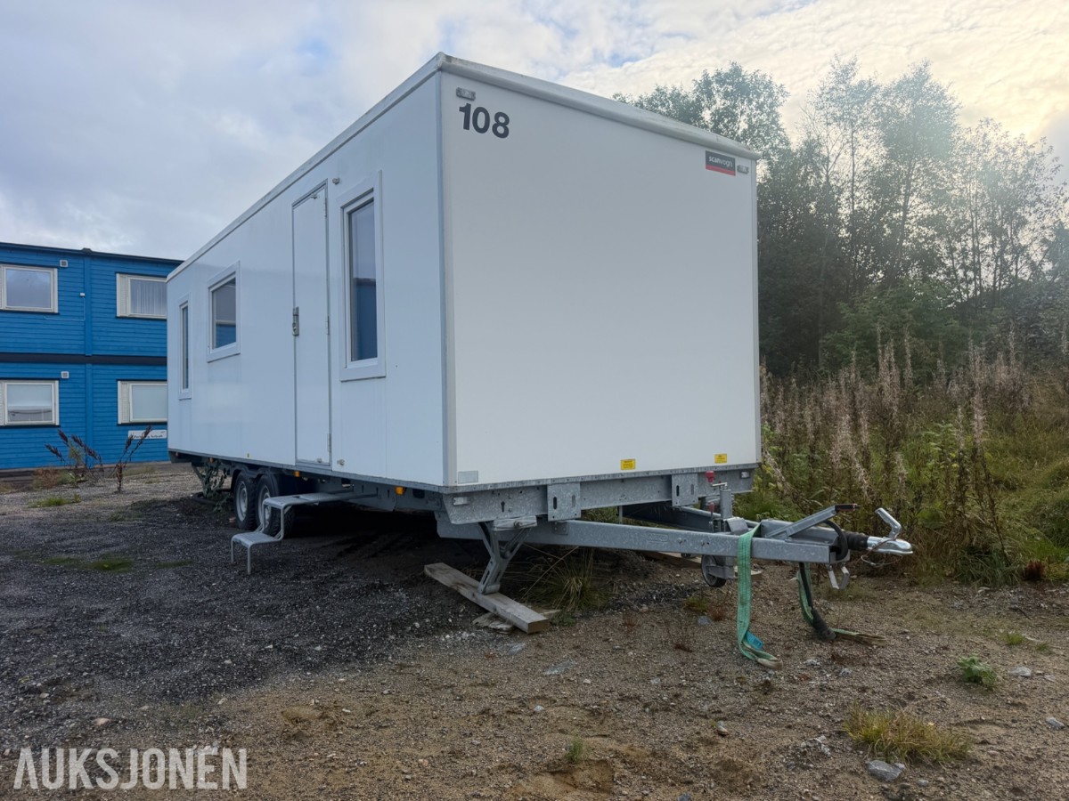 Scanvogn - Mannskapsbrakke med kjøkken, bad og 2 separate soverom