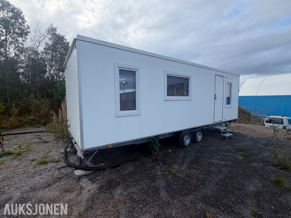 Scanvogn - Mannskapsbrakke med kjøkken, bad og 2 separate soverom