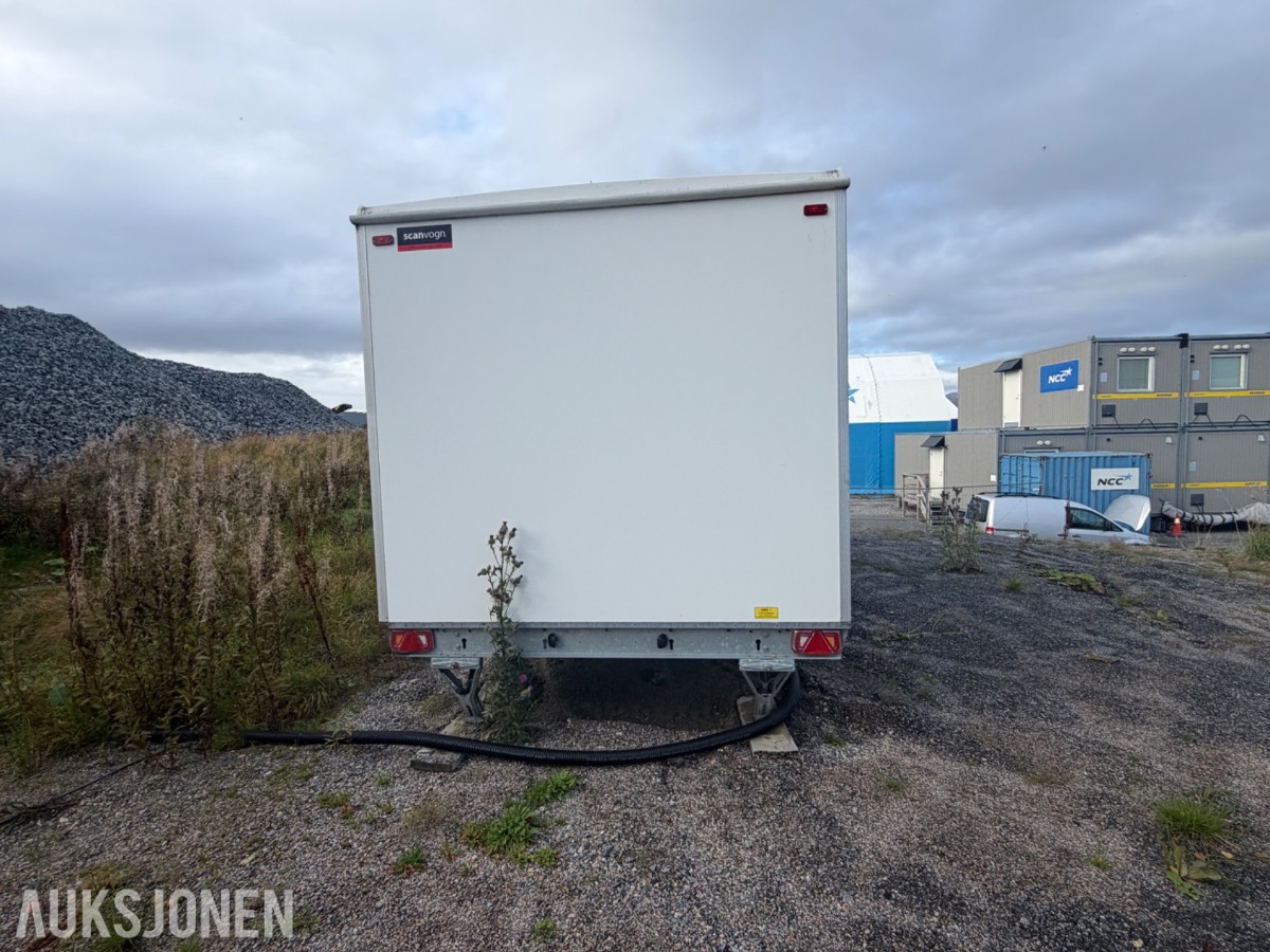 Scanvogn - Mannskapsbrakke med kjøkken, bad og 2 separate soverom
